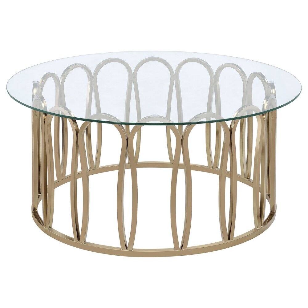 Alt View 4. Coaster Co. of America - Monett 3-piece Coffee and End Table Set Chocolate Chrome - Brown.