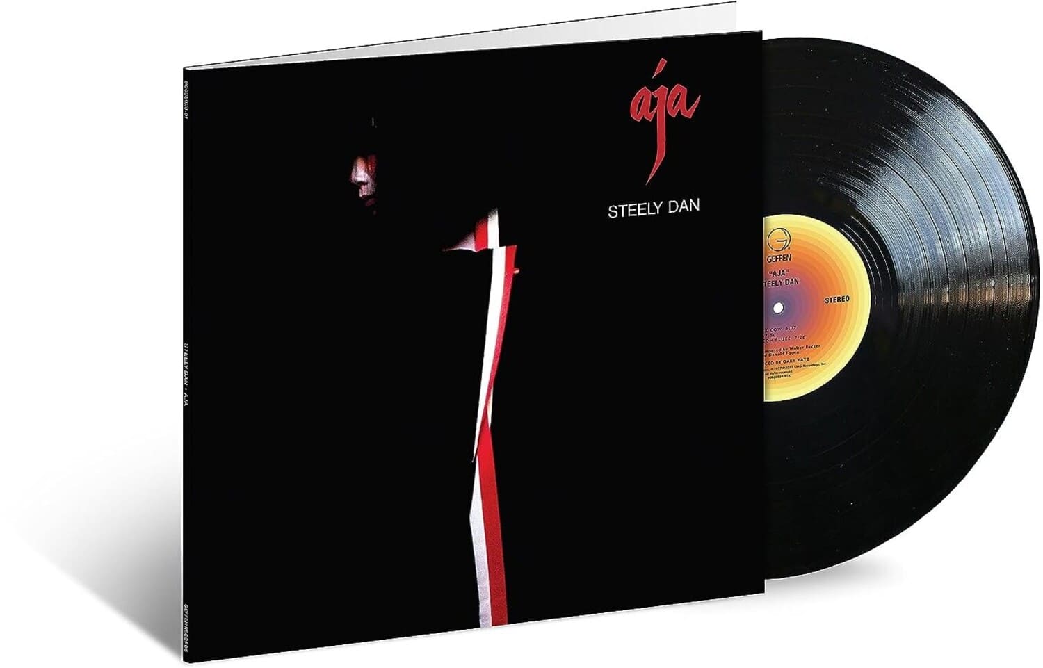 Sure, here is the corrected and grouped text:

---

**Front Cover:**

- **Aja**
- **STEELY DAN**

**Spine:**

- **STEELY DAN**
- **Aja**
- **GEFFEN RECORDS**

**Vinyl Label:**

- **GEFFEN**
- **"Aja"**
- **STEELY DAN**
- **STEREO**
- **K. COM 507**
- **PRODUCED BY DAVID BOWIE**
- **ENGINEERED BY GARY GATE**
- **MIXED BY GARY GATE**
- **MIXED BY GARY GATE**
- **MIXED BY GARY GATE**
- **MIXED BY GARY GATE**
- **MIXED BY GARY GATE**
- **MIXED BY GARY GATE**
- **MIXED BY GARY GATE**
- **MIXED BY GARY GATE**
- **MIXED BY GARY GATE**
- **MIXED BY GARY GATE**
- **MIXED BY GARY GATE**
- **MIXED BY GARY GATE**
- **MIXED BY GARY GATE**
- **MIXED BY GARY GATE**
- **MIXED BY GARY GATE**
- **MIXED BY GARY GATE**
- **MIXED BY GARY GATE**
- **MIXED BY GARY GATE**
- **MIXED BY GARY GATE**
- **MIXED BY GARY GATE**
- **MIXED BY GARY GATE**
- **MIXED BY GARY GATE**
- **MIXED BY GARY GATE**
- **MIXED BY GARY GATE**
- **MIXED BY GARY GATE**
- **MIXED BY GARY GATE**
- **MIXED BY GARY GATE**
- **MIXED BY GARY GATE**
- **MIXED BY GARY GATE**
- **MIXED BY GARY GATE**
- **MIXED BY GARY GATE**
- **MIXED BY GARY GATE**
- **MIXED BY GARY GATE**
- **MIXED BY GARY GATE**
- **MIXED BY GARY GATE**
- **MIXED BY GARY GATE**
-