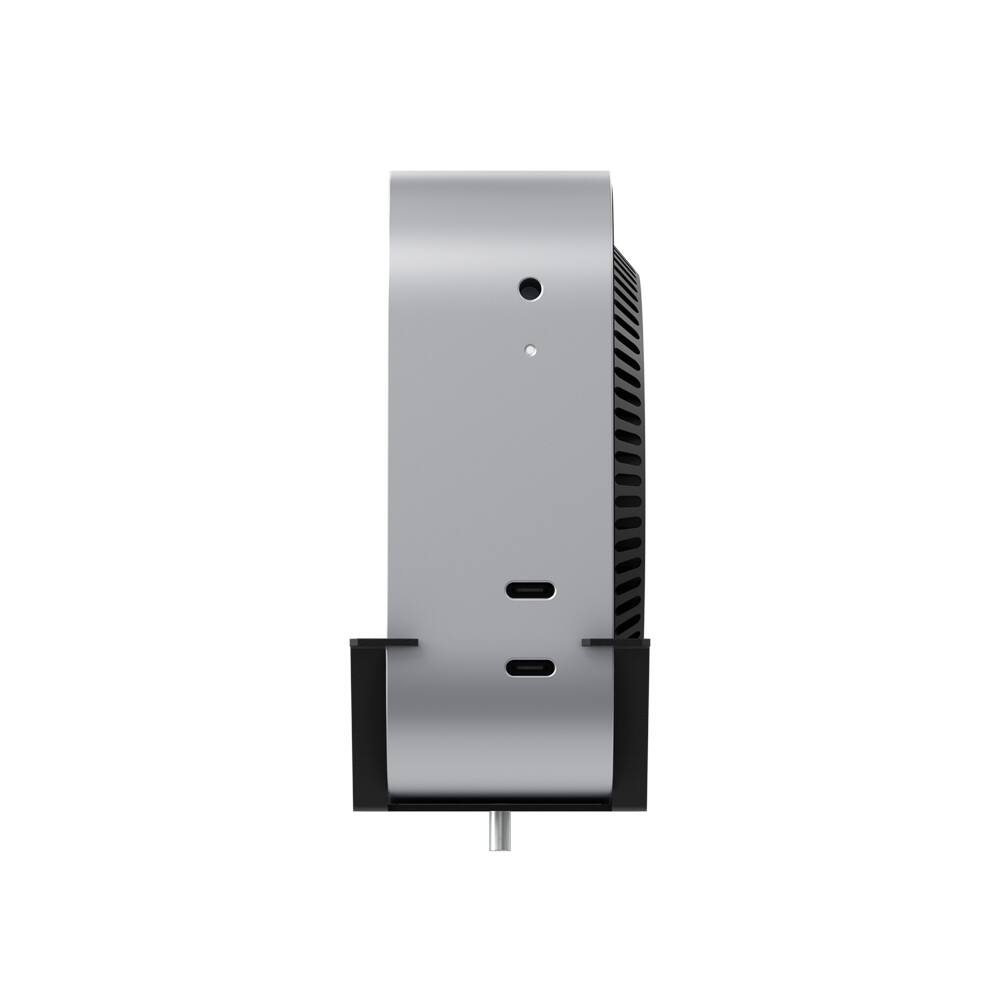 Alt View 2. RackSolutions - RackSolutions 1-Unit Mac Mini Vertical Bracket for Modular Shelf (M4, 2024) - Black.