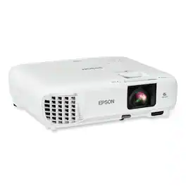 Epson - V11HA03020 PowerLite 118 3800 lm 1024 x 768 Pixels 1.2X Zoom 3LCD XGA Classroom Projector - White