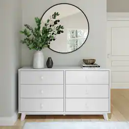 Plank+Beam - Classic 6-Drawer Dresser - White