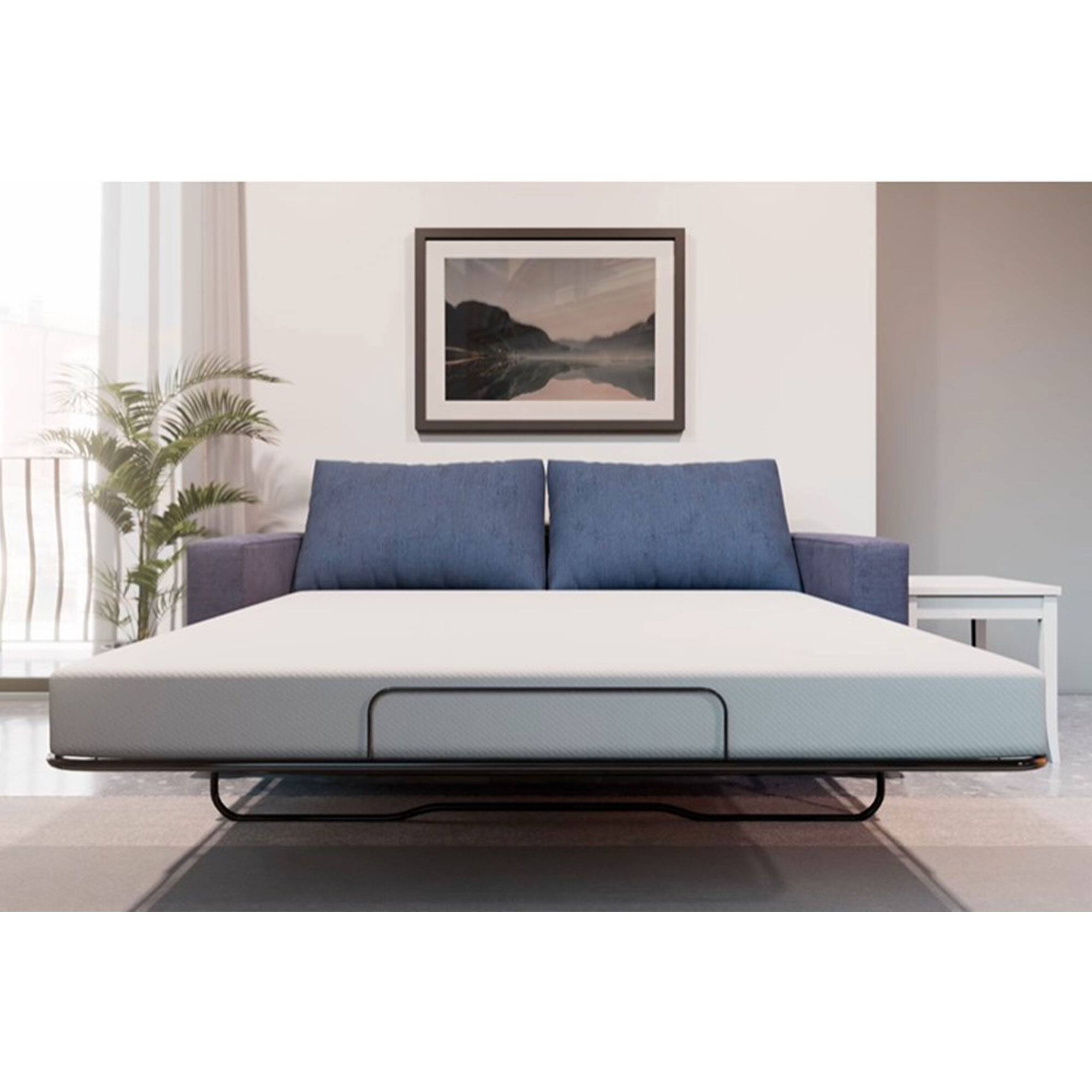 Alt View 7. Dynasty Mattress - Dynasty Mattress 4" CoolBreeze Memory Foam Queen Mattress for Convertible Sofa, Sofa Not Included - White.