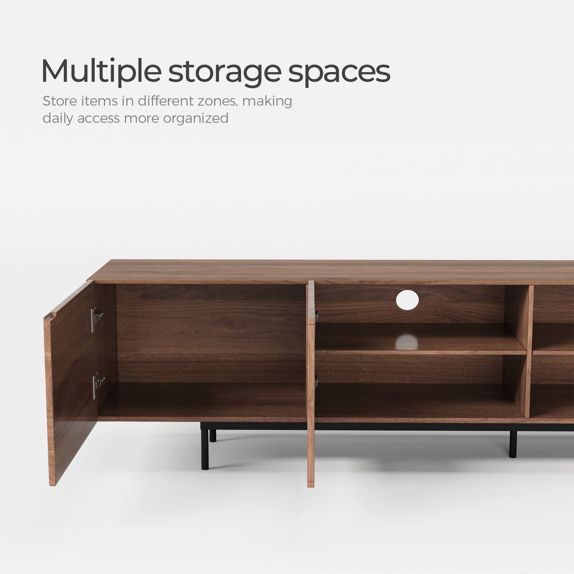 Multiple storage spaces  
Store items in different zones, making daily access more organized