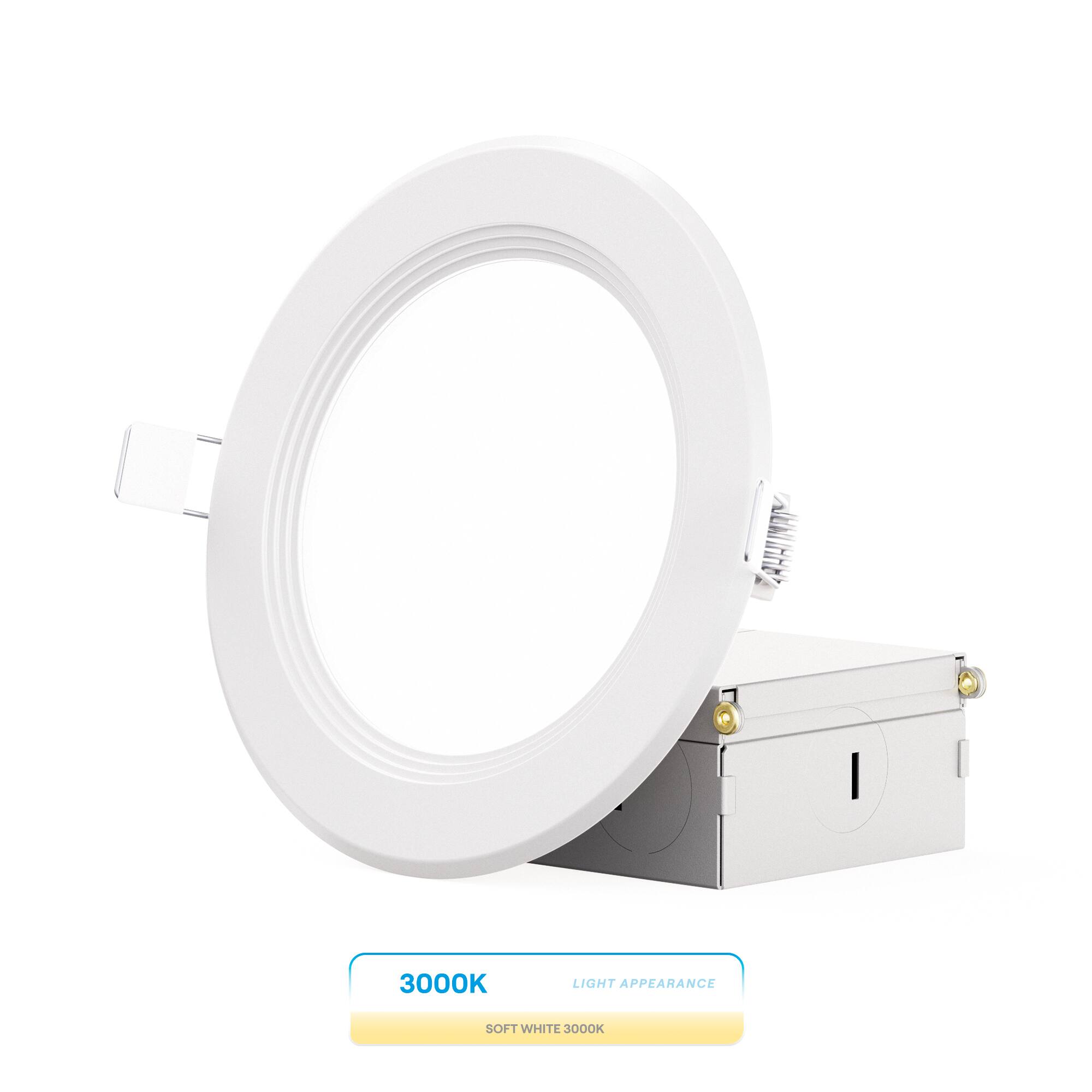 Infibrite - 4 In. Ultra-Thin Recessed LED Downlight 9W 750LM Bright Wet Rated, Triac Dimmable 6-Pack - White price history on PriceWatchPro