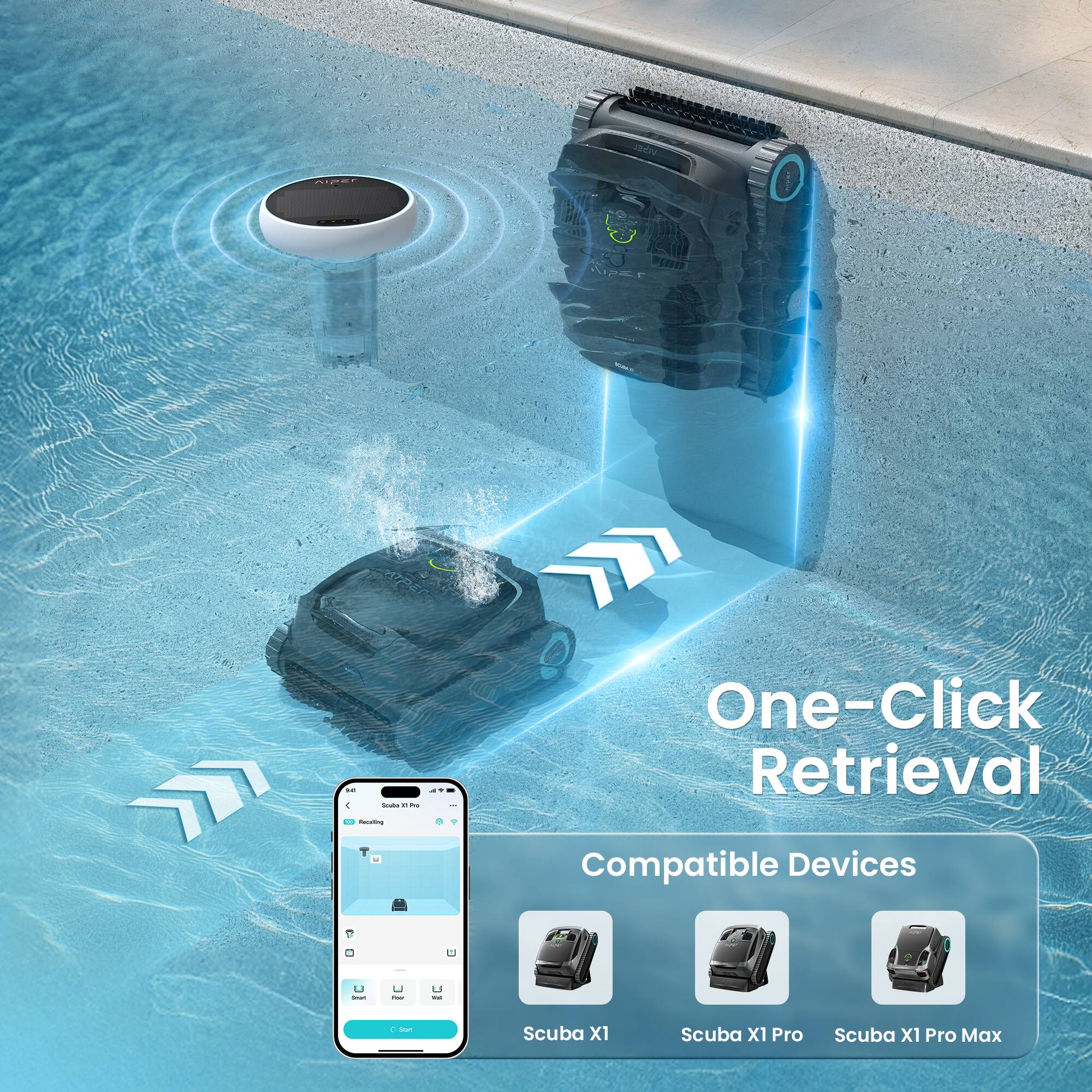 One-Click Retrieval

Compatible Devices
- Scuba X1
- Scuba X1 Pro
- Scuba X1 Pro Max