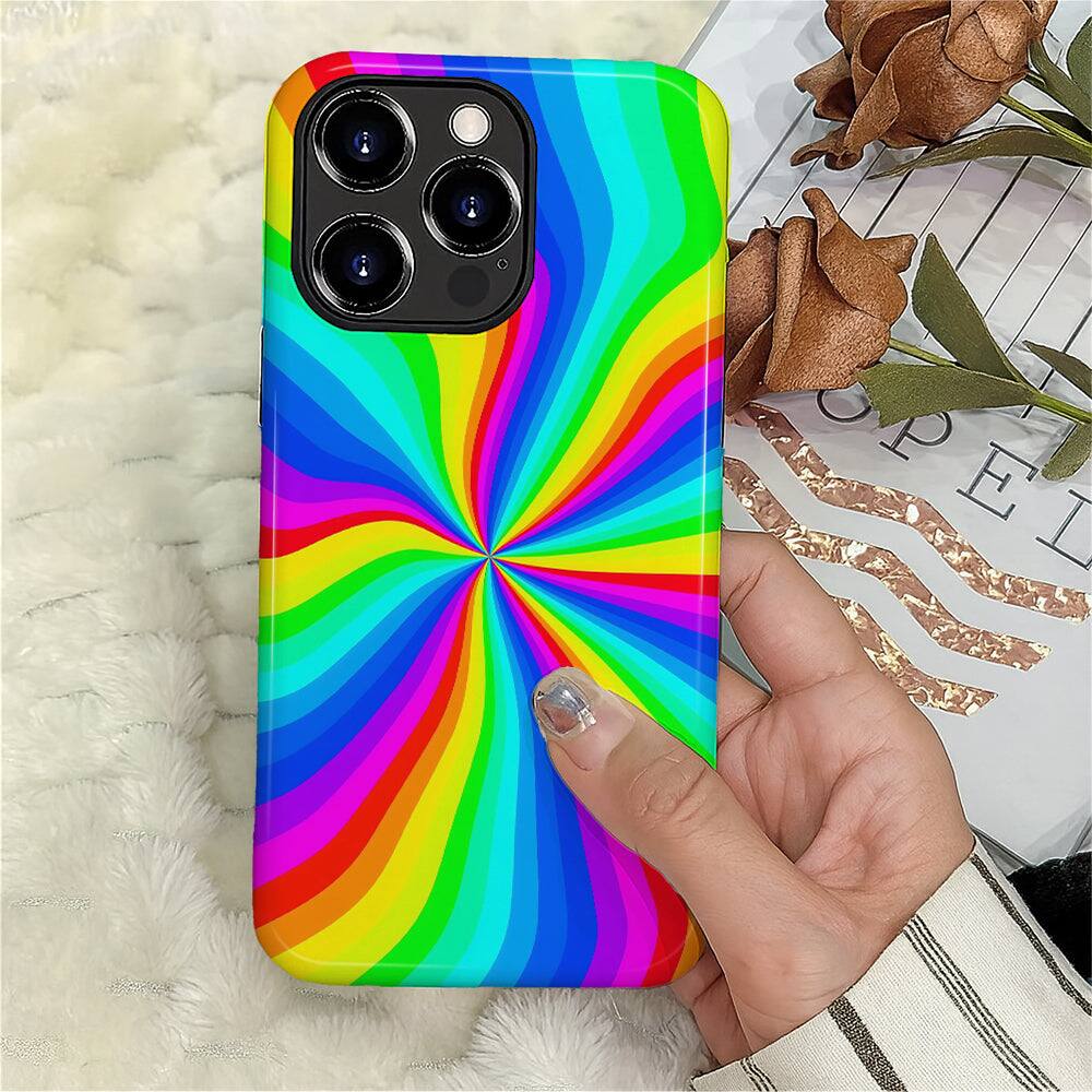 Alt View 3. BUBM - Smartphone Case for iPhone - 2-Layer Durable Smartphone Protection Case - Spectrum Core - Spectrum Core for iPhone 16 Pro Max.