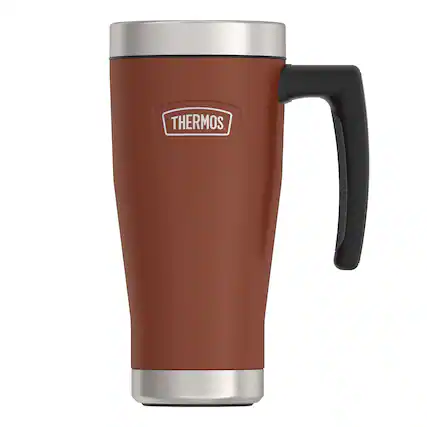 Front. Thermos - Icon 16-Oz Stainless Steel Mug - Saddle.