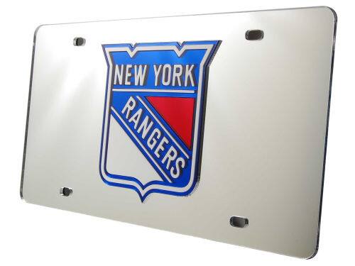 New York NY Rangers NHL Logo Mirror Look LASER License Plate