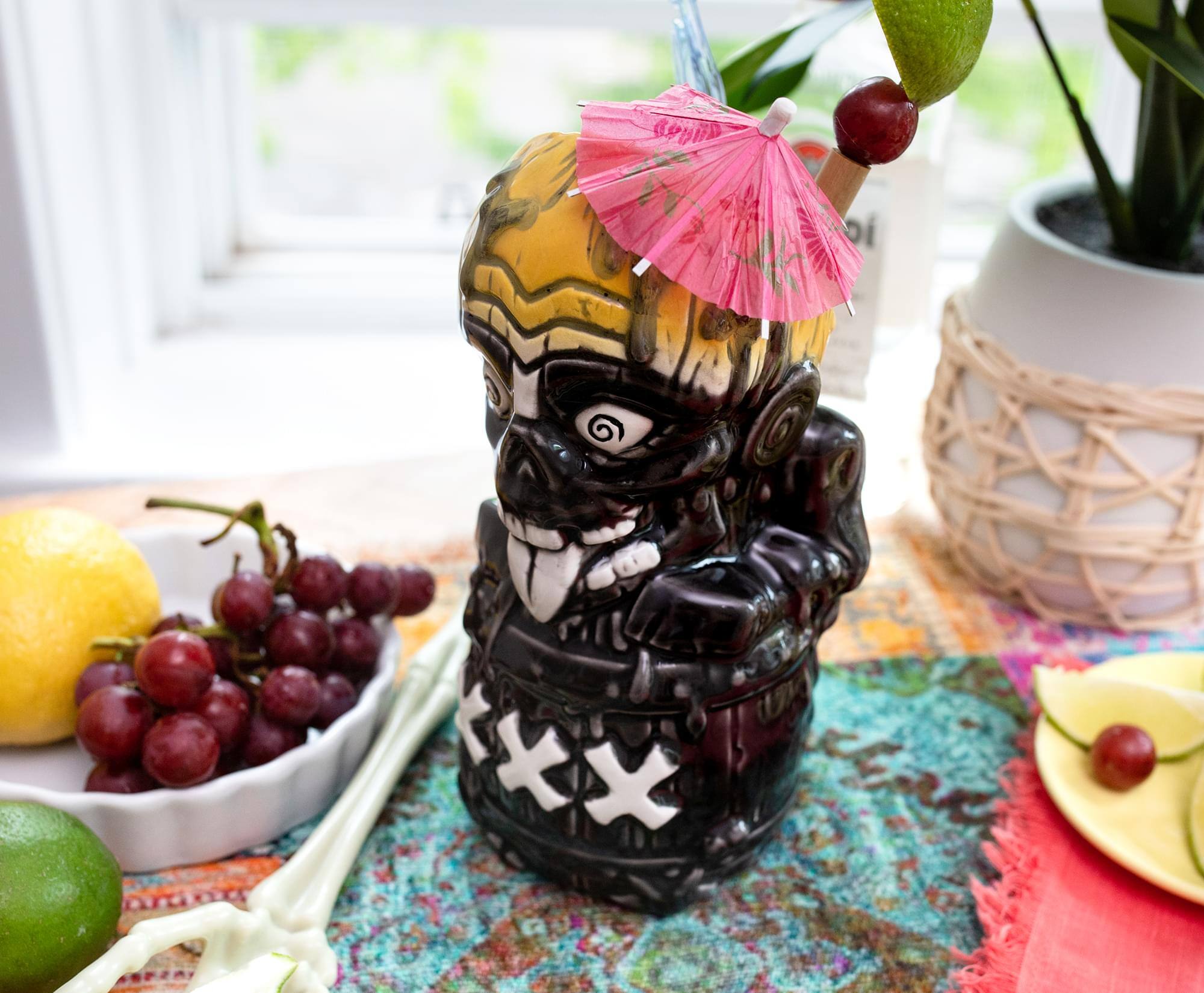 Alt View 10. ThinkGeek - Geeki Tikis The Return of the Living Dead Tarman Ceramic Mug | Holds 16 Ounces - Black.