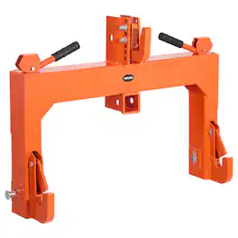 VEVOR - 3-Point Quick Hitch with 2 in Receiver, 3000 Lbs Lift Capacity, 3-Pt Hitch with 5 Level Adjustable Bolt - Orange