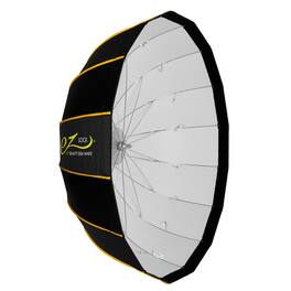 Glow - EZ Lock 42" Collapsible White Beauty Dish Softbox w/Bowens Mount Speedring and Deflection Disk, 16 Ribbed Design