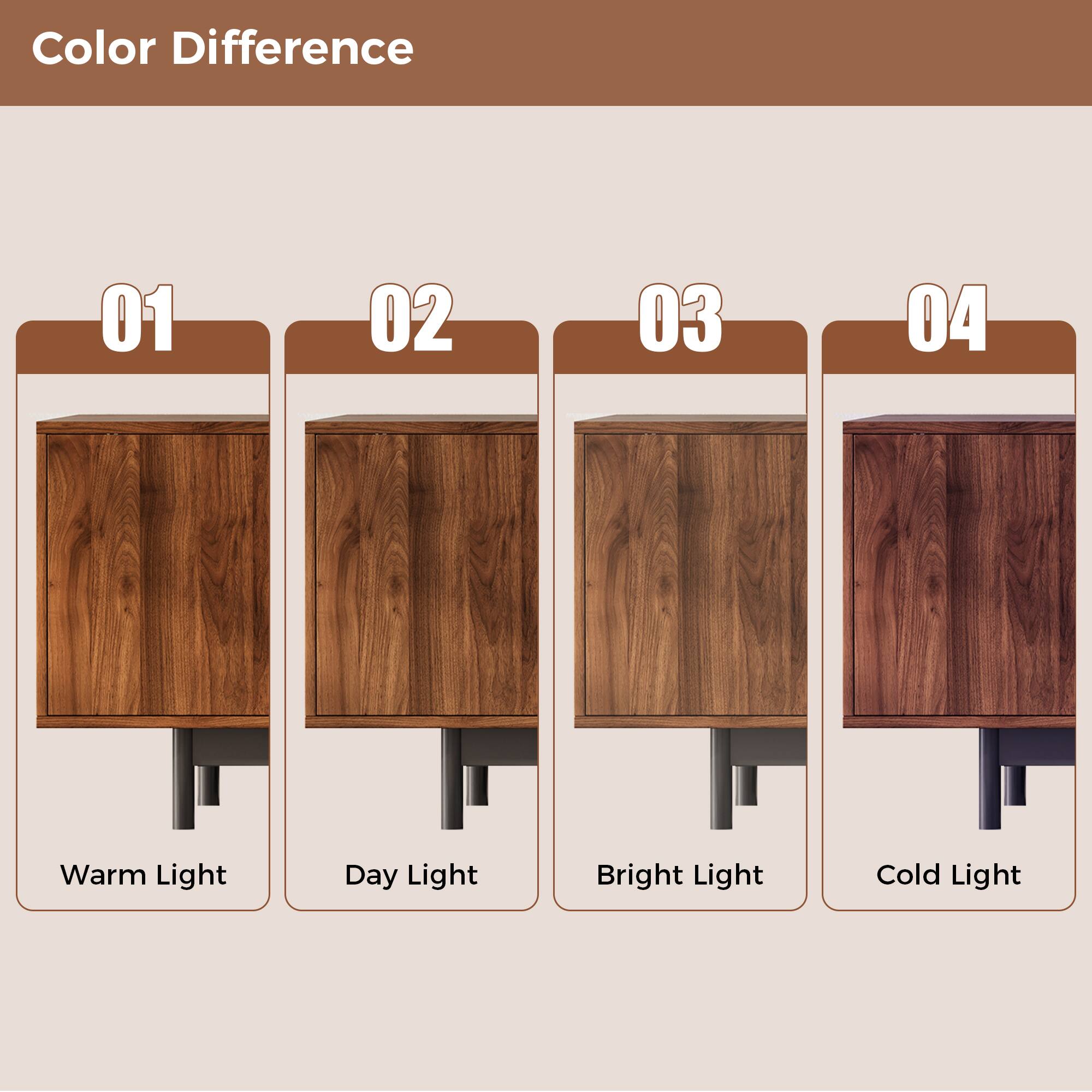 Color Difference

01 Warm Light

02 Day Light

03 Bright Light

04 Cold Light
