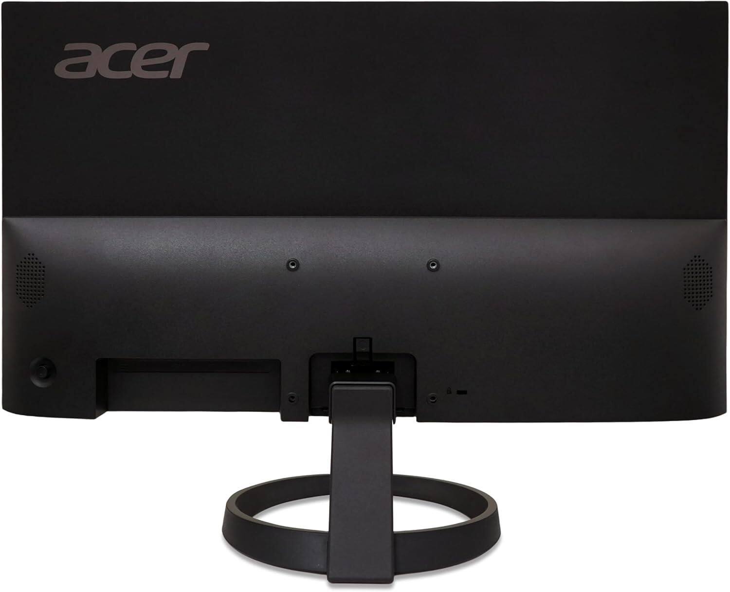 Left. Acer - R0 Series 27" IPS Monitor – Full HD 1920x1080, 120Hz ZeroFrame Design, HDMI & VGA - Black.