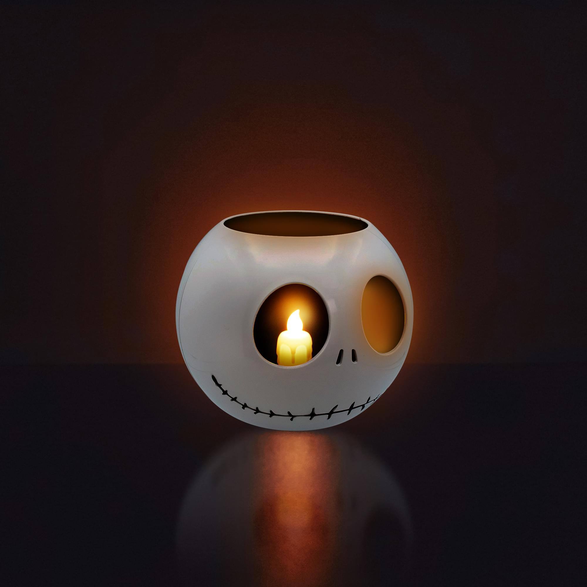 Alt View 1. Disney - Disney The Nightmare Before Christmas Jack LED Flickering Flameless Candle - White.