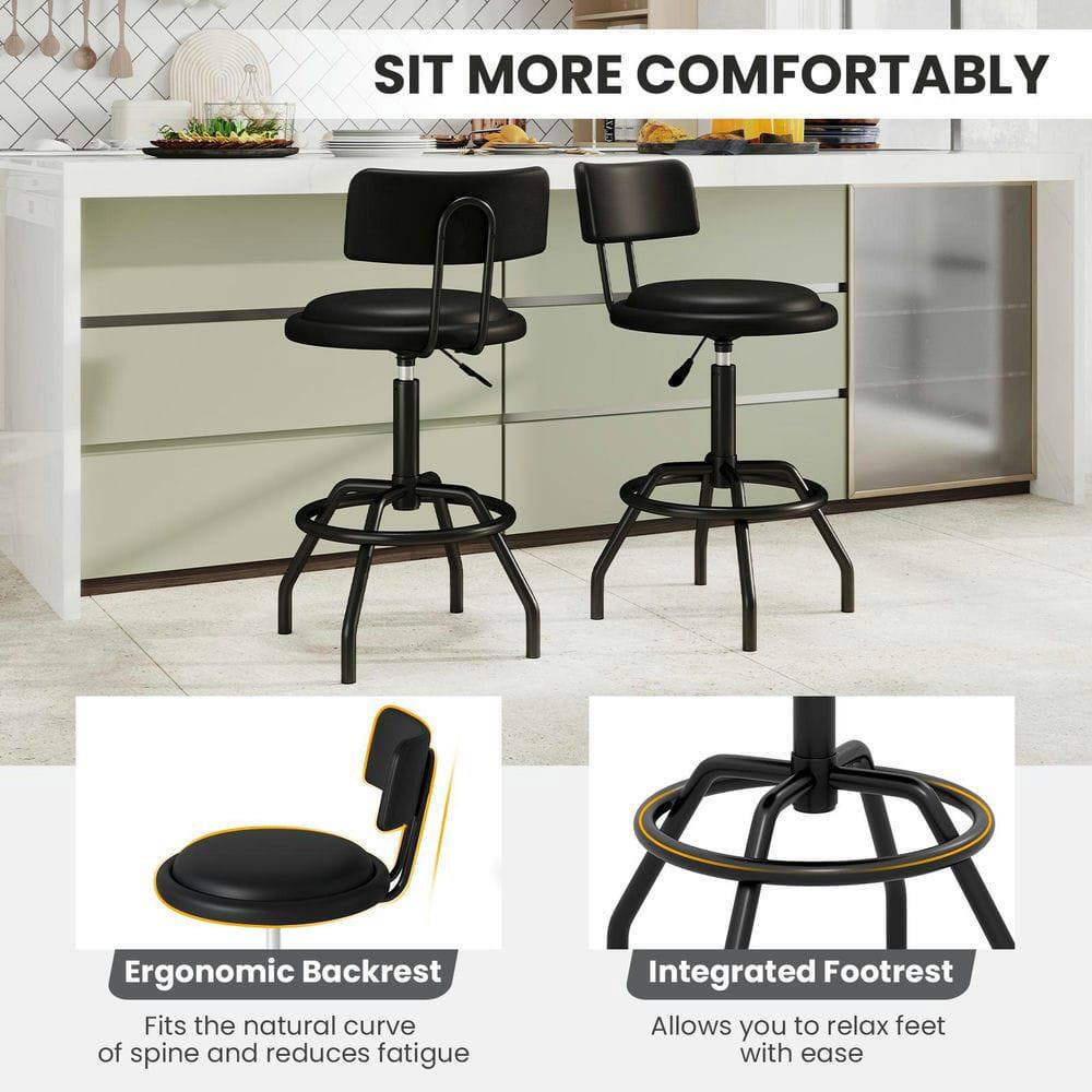 SIT MORE COMFORTABLY

Ergonomic Backrest  
Fits the natural curve of spine and reduces fatigue

Integrated Footrest  
Allows you to relax feet with ease