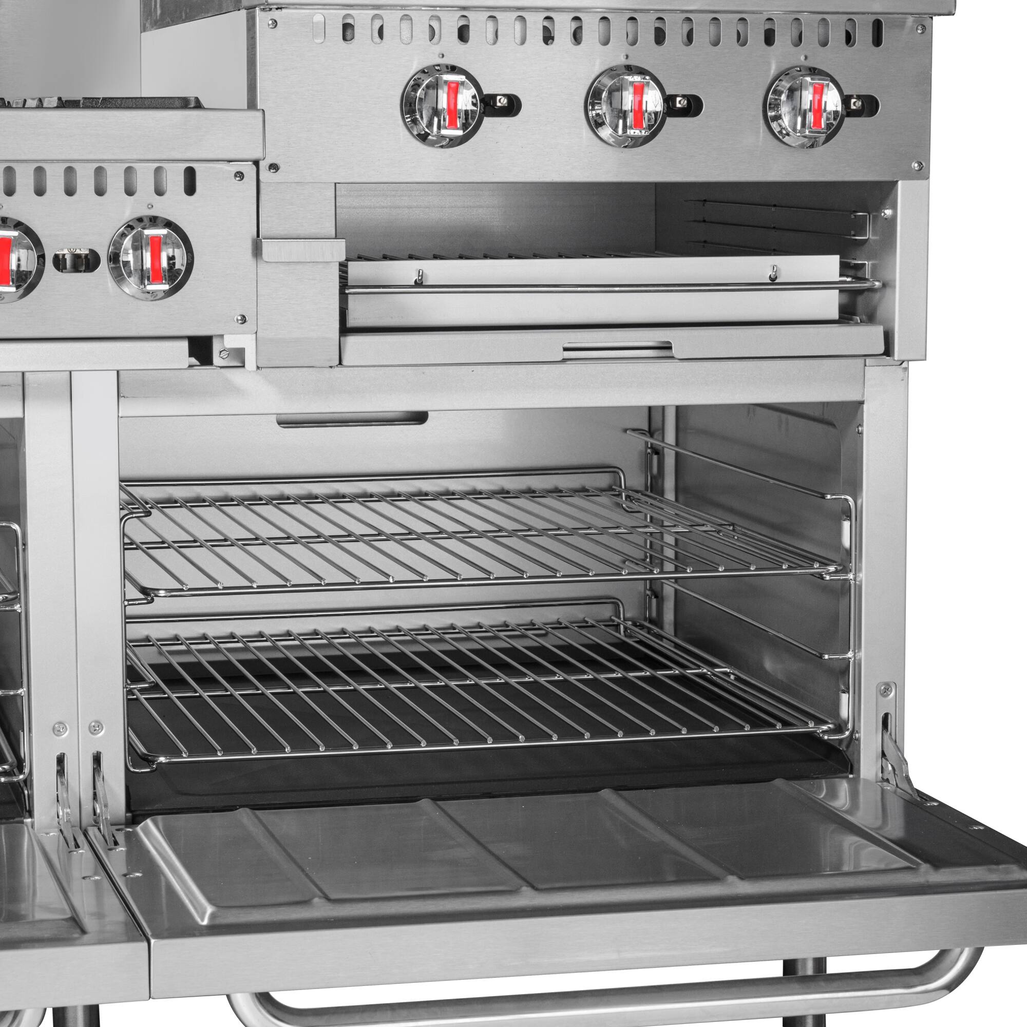 Back. Koolmore - 60 in. Commercial LP Range with 24 in. Griddle and Broiler in Stainless-Steel (KM-CRGB60-LP) - Stainless Steel.