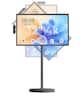 Cozyla - 32" 4K UHD Smart Portable TV with Stand on Wheels Full Swivel Rotation Support Google Store 4K Camera Remote Control