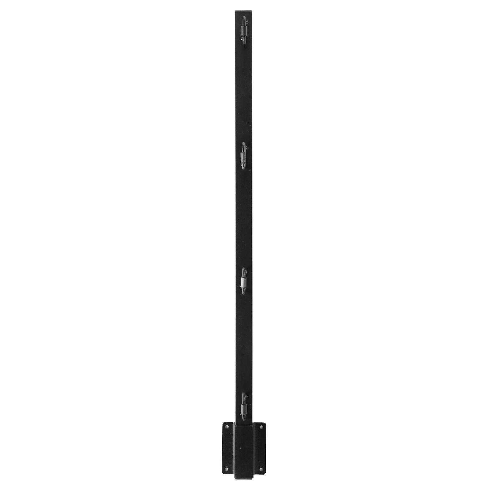 Alt View 5. VEVOR - Fence Post Extender, 12 Packs 32.1 in Barbed Wire Arm, Sturdy Steel Fence Height Extender, Flat or Surface Mounted - Black.