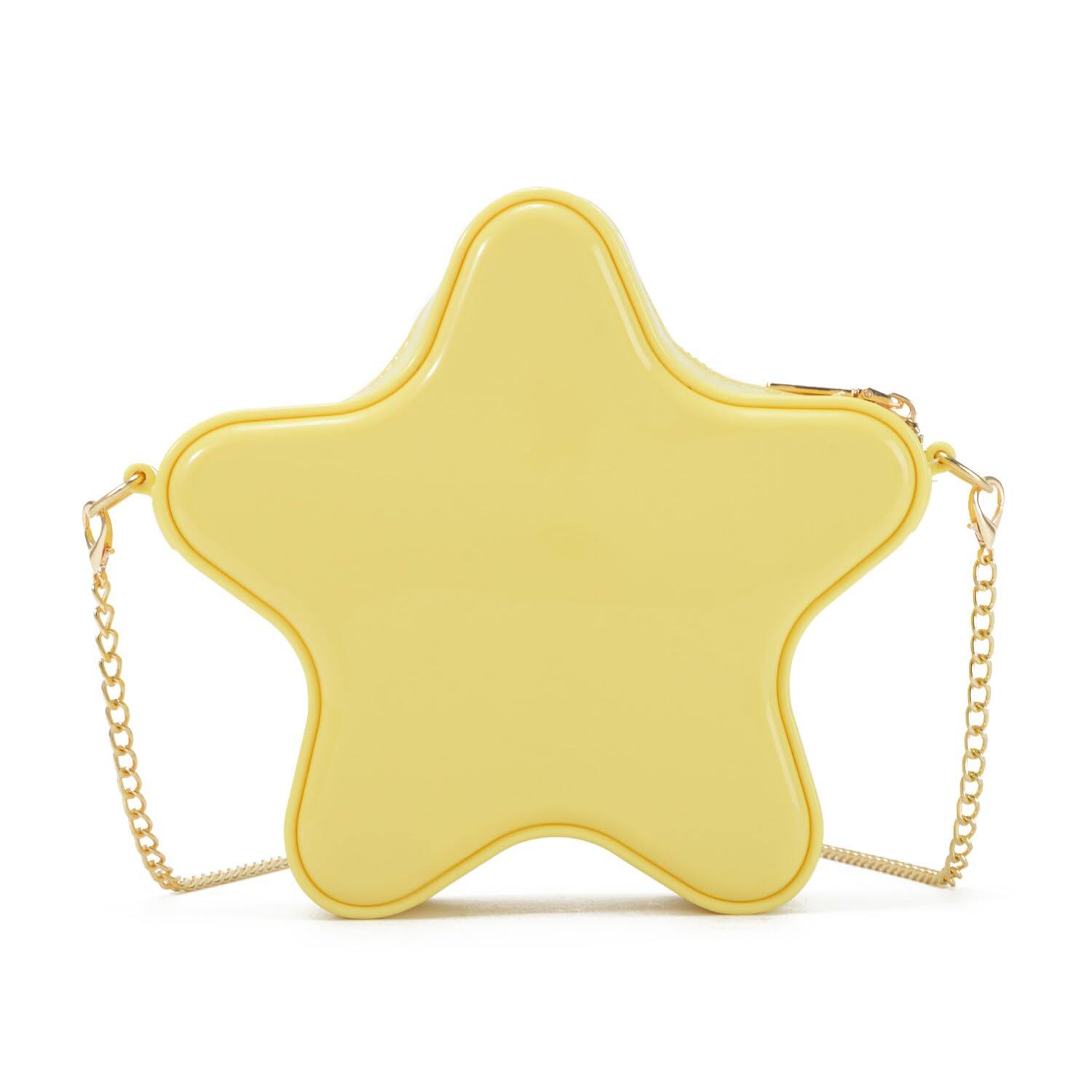 Live At Space - Mini Star Fun Purses For Women Novelty Crossbody Shoulder Bag Cute Leather Handbag Messenger Chic Wallet High Quality - Yellow