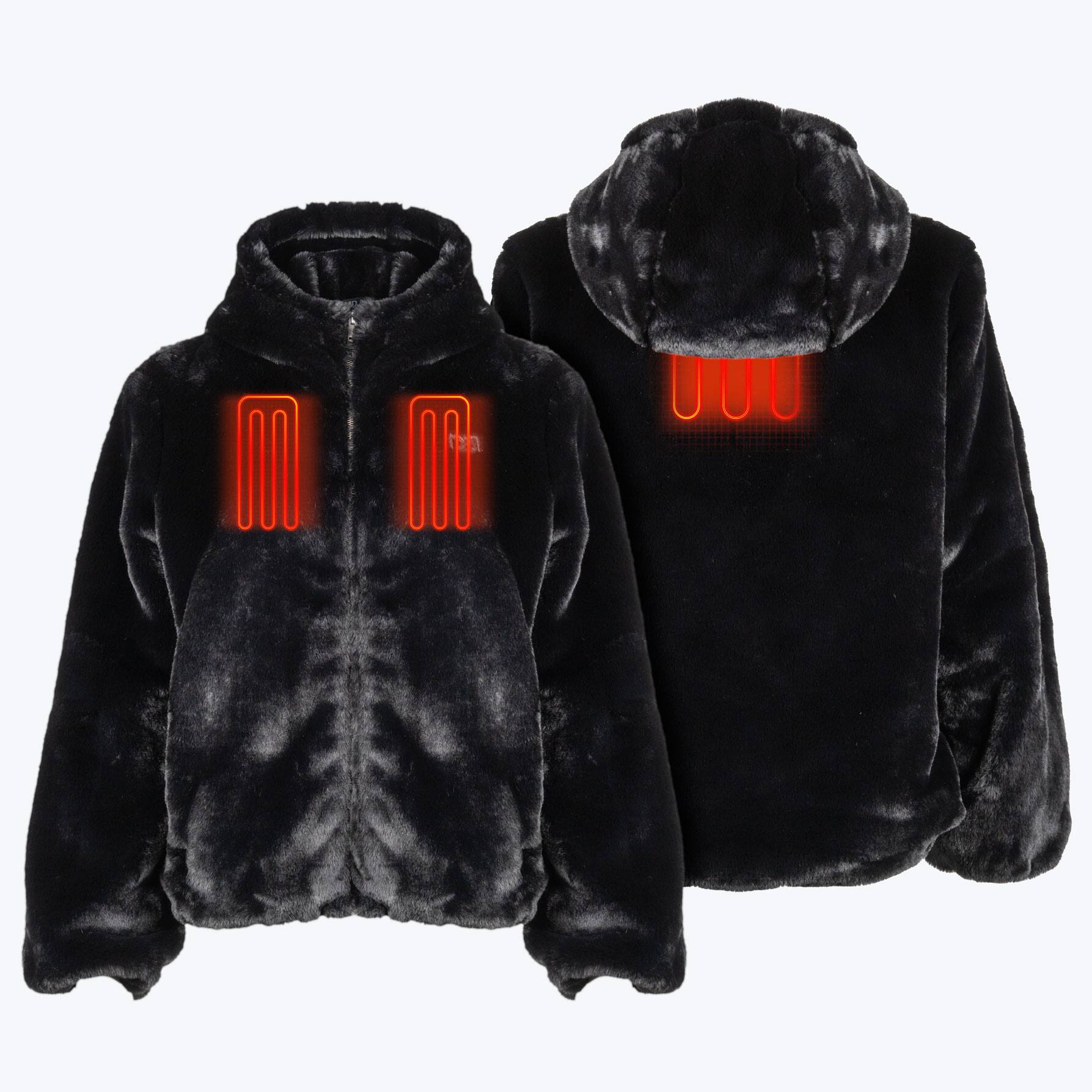 Angle. Mobile Warming - Women's Onyx Heated Jacket - Black.