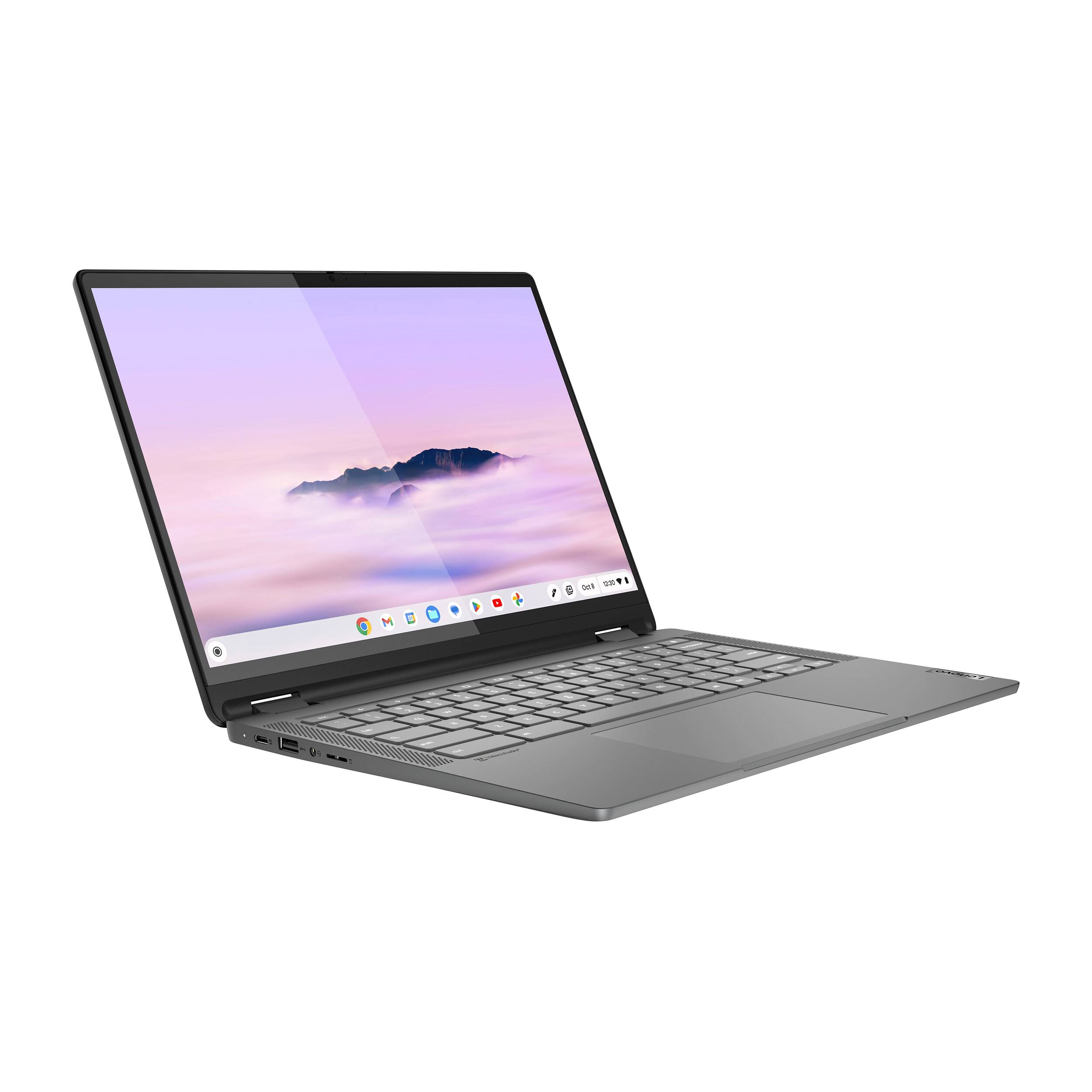 Alt View 4. Lenovo - Lenovo IdeaPad Flex 5i 14" WUXGA Touchscreen 2-in-1 Chromebook,Intel Core i3-1315U,8GB,128GB EMMC,Chrome OS,Storm Grey - Storm Grey.