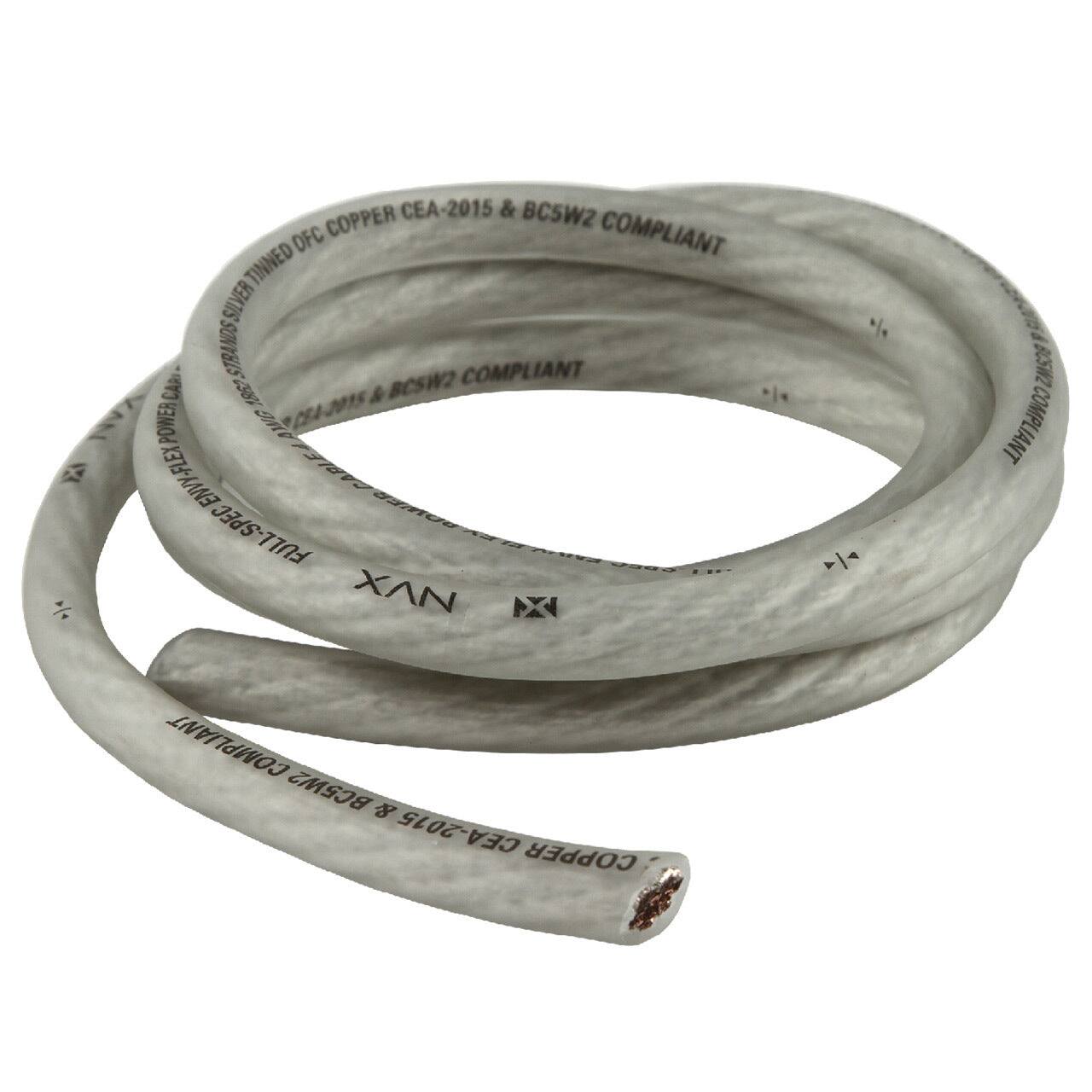 NVX - XW4WH5 100% TINNED OFC Power and Ground True AWG Wire (White, 4 Gauge 5FT) price history on PriceWatchPro