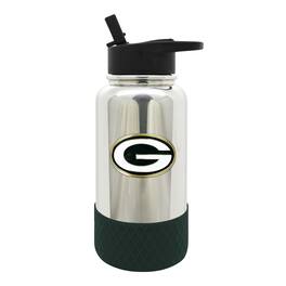 Great American Products - Green Bay Packers 32oz. Team Color Chrome Hydration Bottle - Multicolor