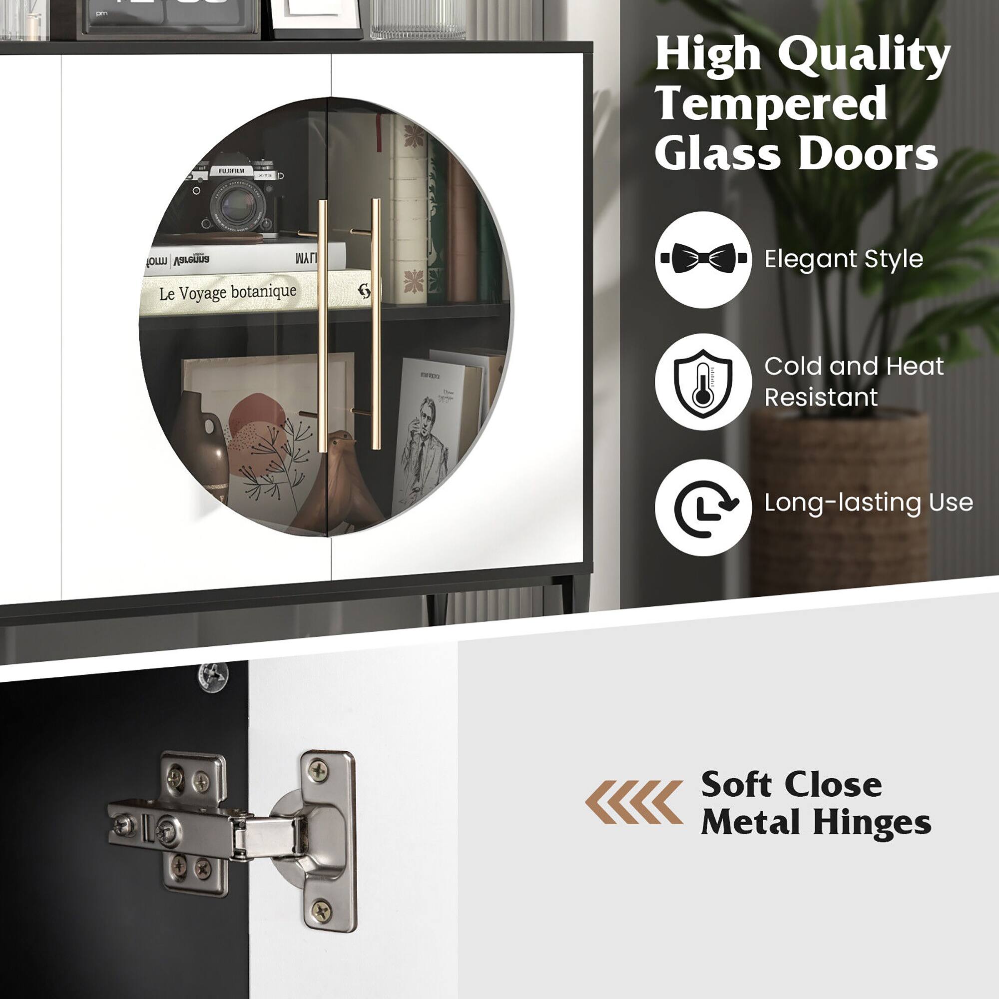 High Quality Tempered Glass Doors

- Elegant Style
- Cold and Heat Resistant
- Long-lasting Use

Soft Close Metal Hinges