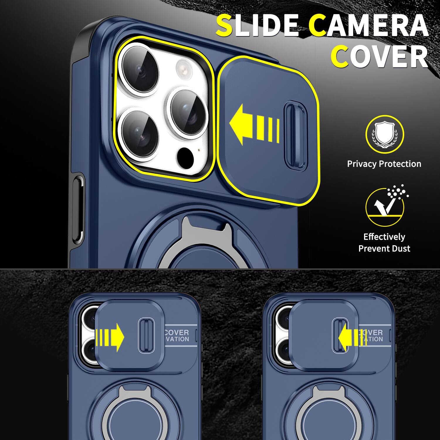 SLIDE CAMERA COVER

Privacy Protection

Effectively Prevent Dust