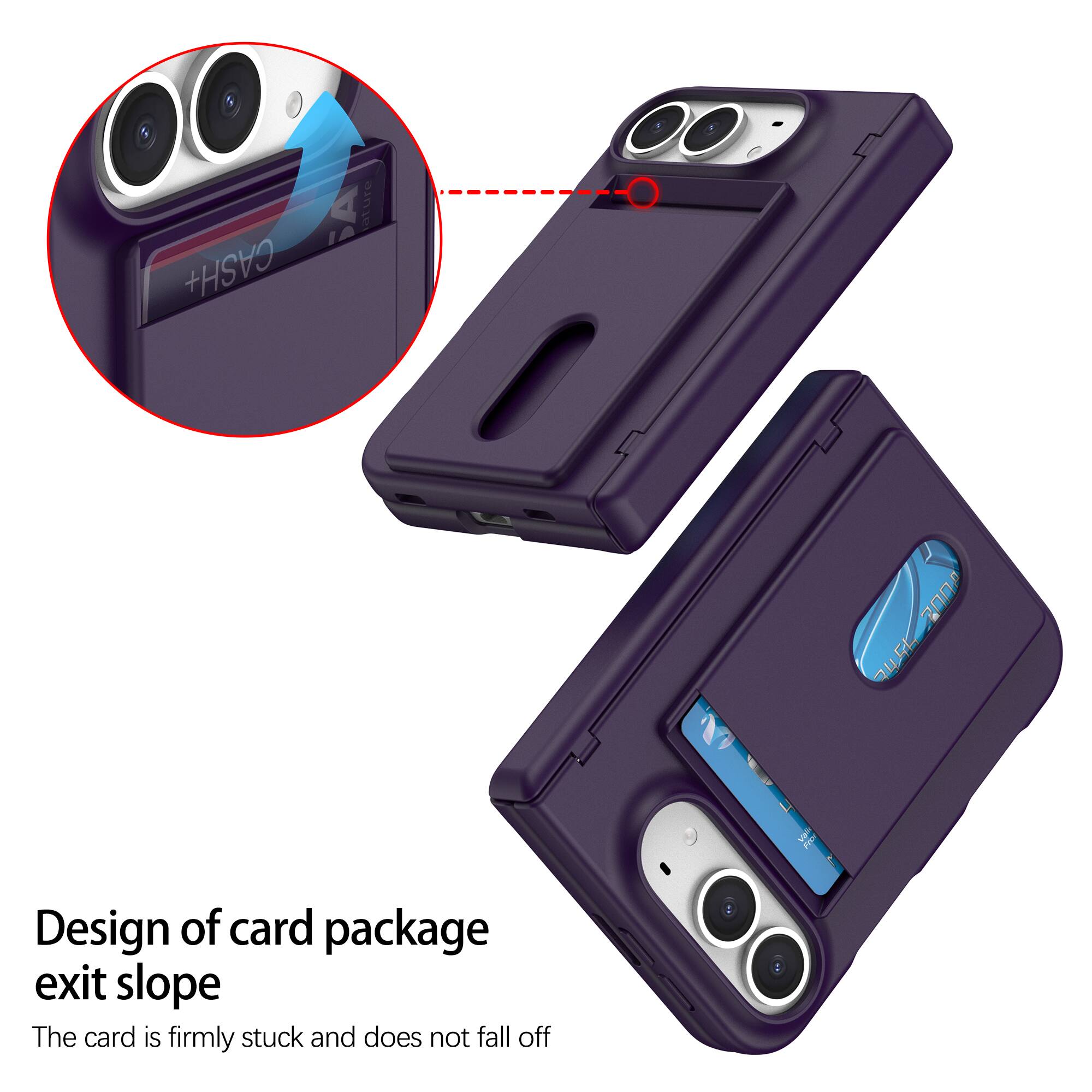 CASH+
ature
300 22

Design of card package exit slope
The card is firmly stuck and does not fall off