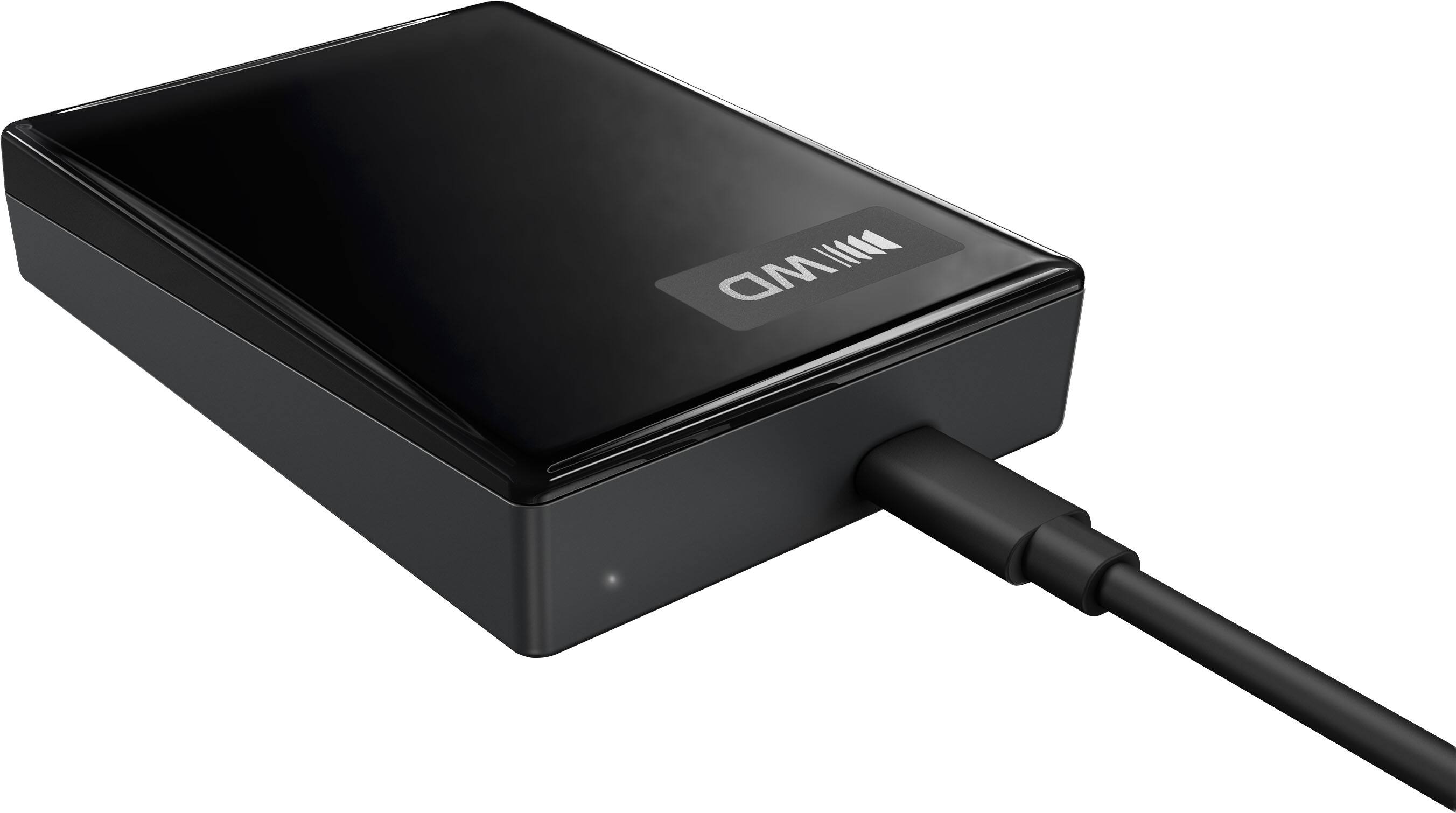 Alt View 1. WD - 5TB WD My Passport Portable Hard Drive - Black.