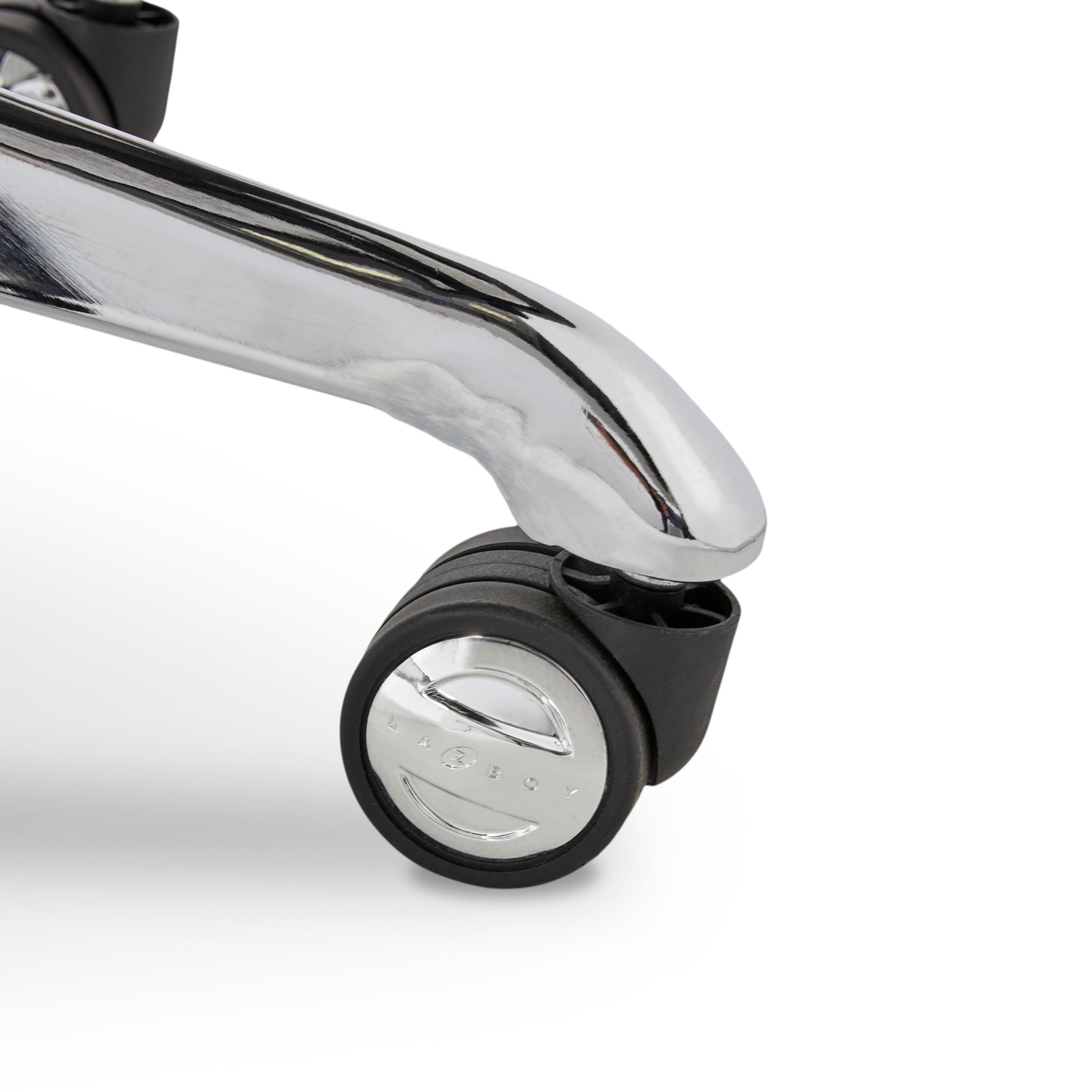 Alt View 16. La-Z-Boy - Comfort and Beauty Sutherland Diamond-Quilted Bonded Leather Office Chair - Moon Rock Gray.