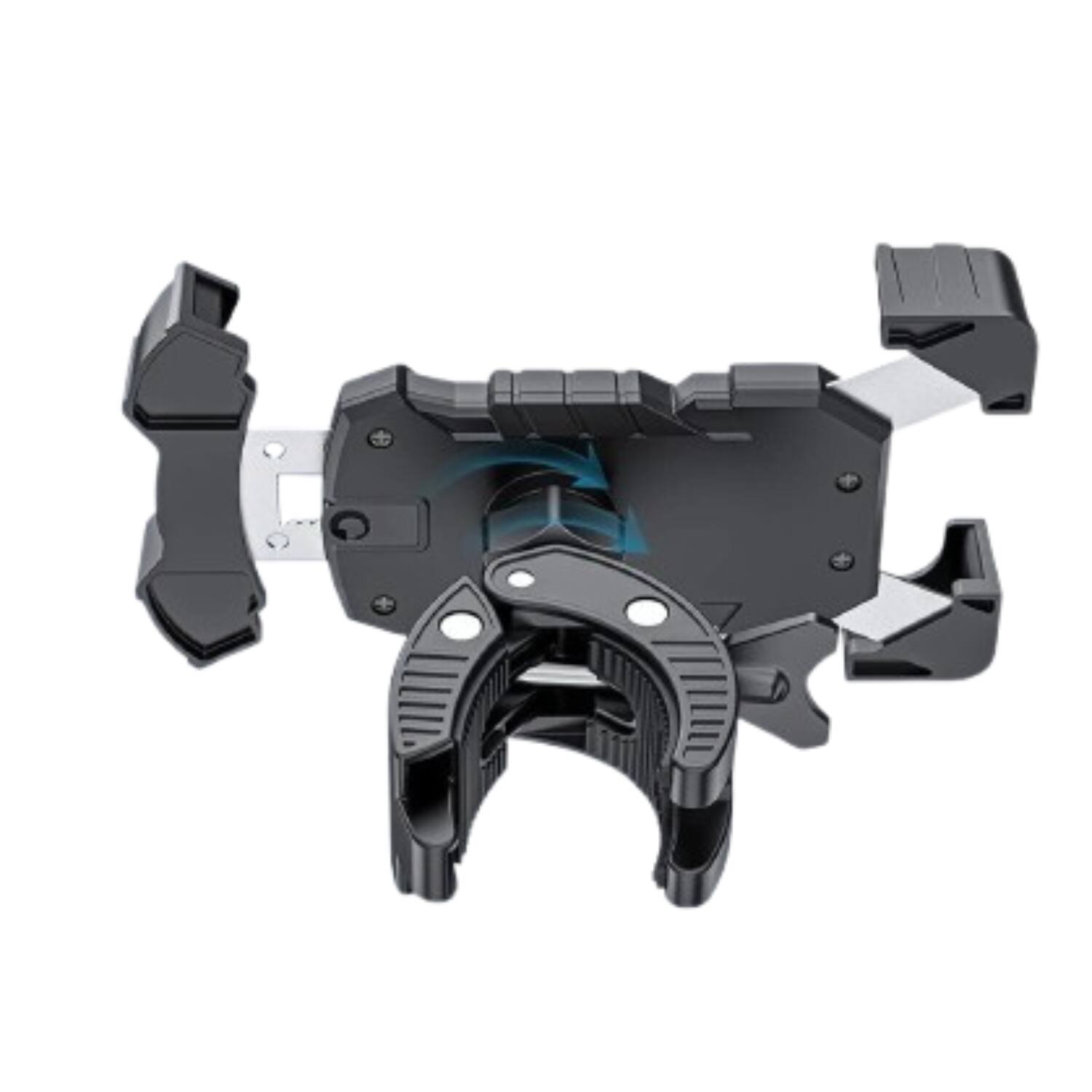 Angle. Stock Preferred - Motorcycle Phone Mount Auto Lock - Black.