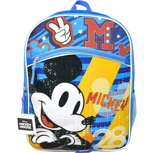UPD - Disney Mickey Mouse Large Backpack Blue 16" - Multicolored