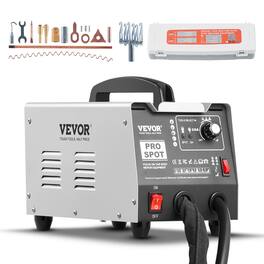 VEVOR - Stud Welder Dent Repair Kit, 110V Auto Body Spot Welding Dent Puller Machine with 7 Welding Modes & Adjustable Power - White;Black