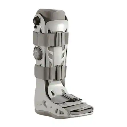 Front. Aircast - Aircast AirSelect Standard Large Walking Boot with Customizable Aircells - Gray.