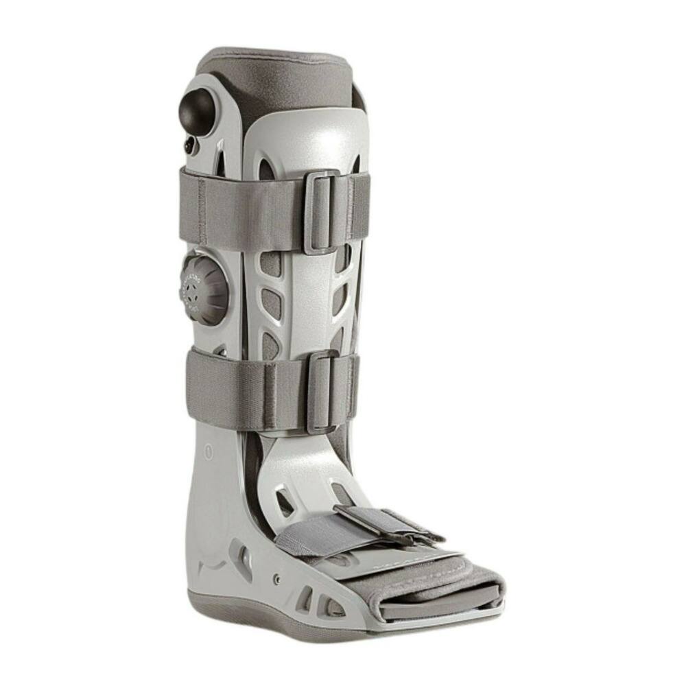 Front. Aircast - Aircast AirSelect Standard Large Walking Boot with Customizable Aircells - Gray.