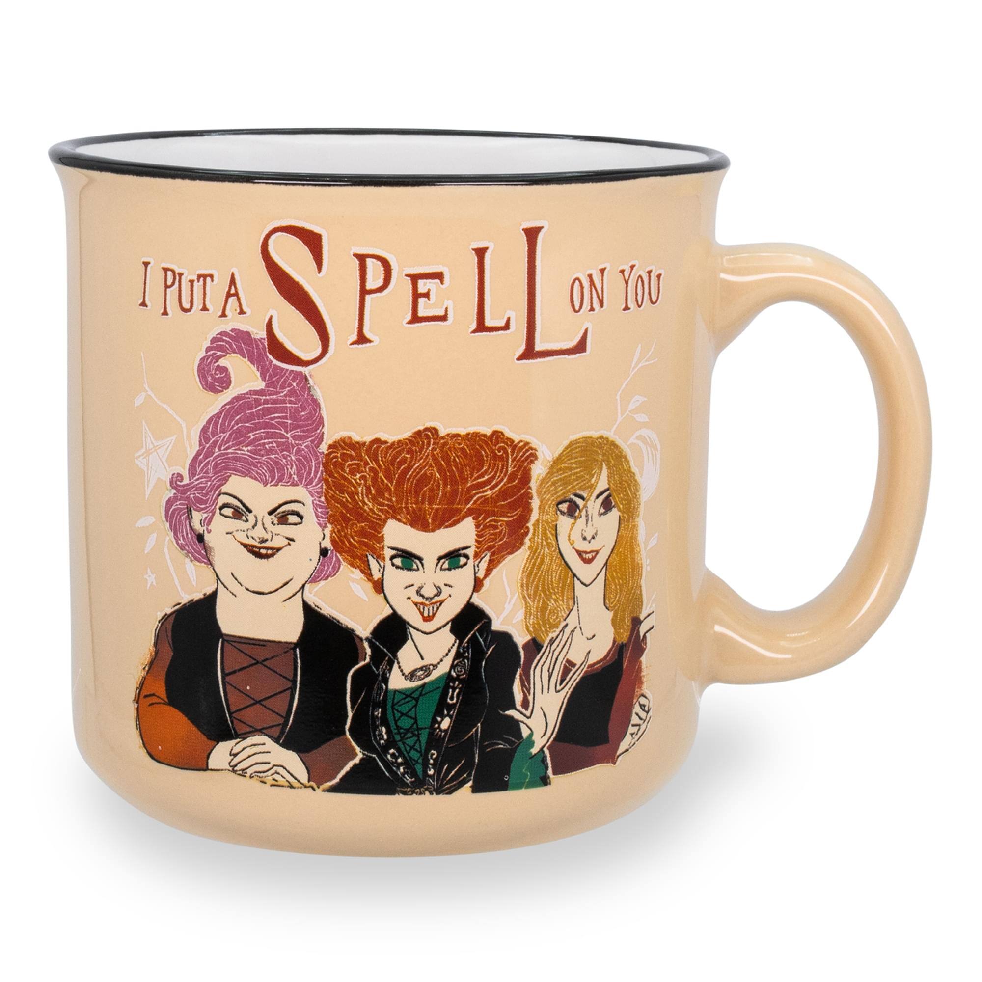 Disney - Hocus Pocus "Put A Spell On You" Ceramic Camper Mug | 20 Ounces - Pink