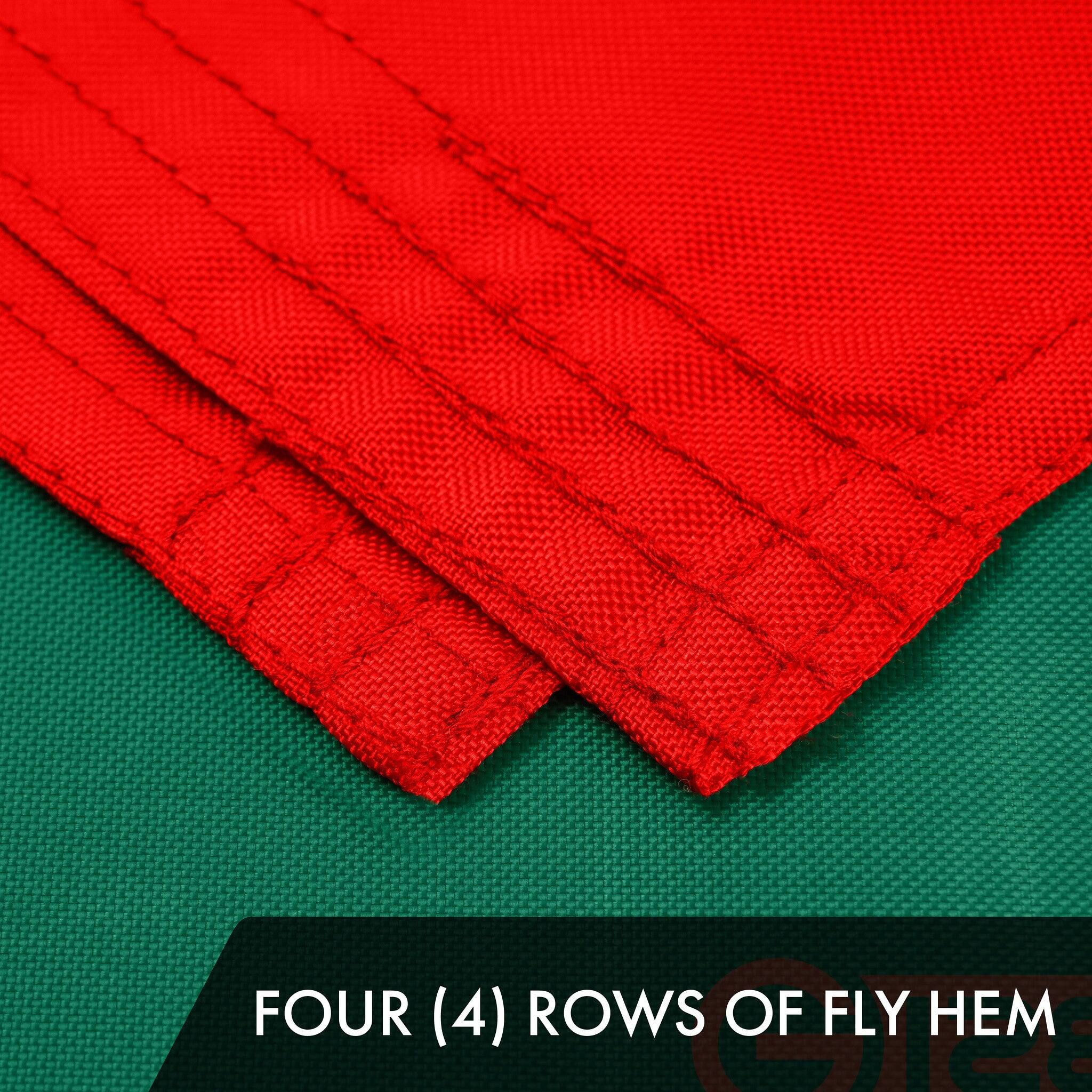 FOUR (4) ROWS OF FLY HEM