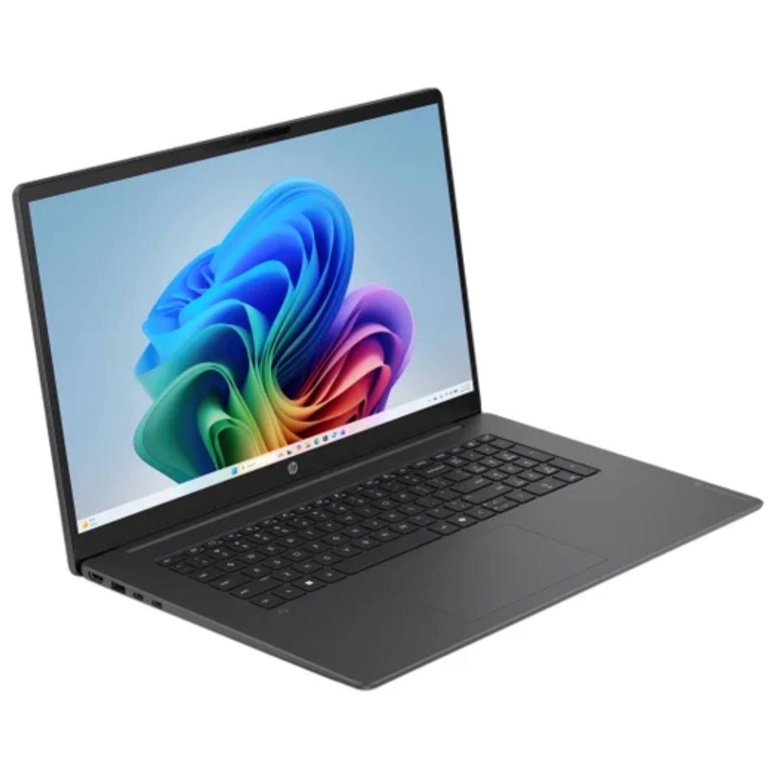 Alt View 1. HP - OmniBook 3 17-df0153cl 17.3" FHD Touch Intel Ultra 5 322 2.5 GHz 16GB 512GB SSD Intel Graphics Windows 11 Home Laptop - Dark Gray.