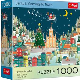 Trefl - 1000 Piece Puzzle - Santa is Coming to Town