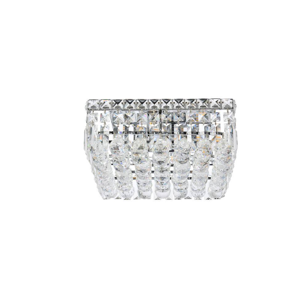 Alt View 4. Elegant Lighting - Maxime 4 light Chrome Flush Mount Clear Royal Cut Crystal - Chrome.