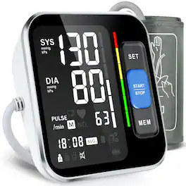 Dazzed Corner - Blood Pressure Monitors for Home Use Upper Arm - White