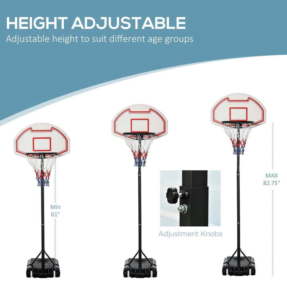 HEIGHT ADJUSTABLE  
Adjustable height to suit different age groups  

MAX 82.75"  
Min 61"  

Adjustment Knobs