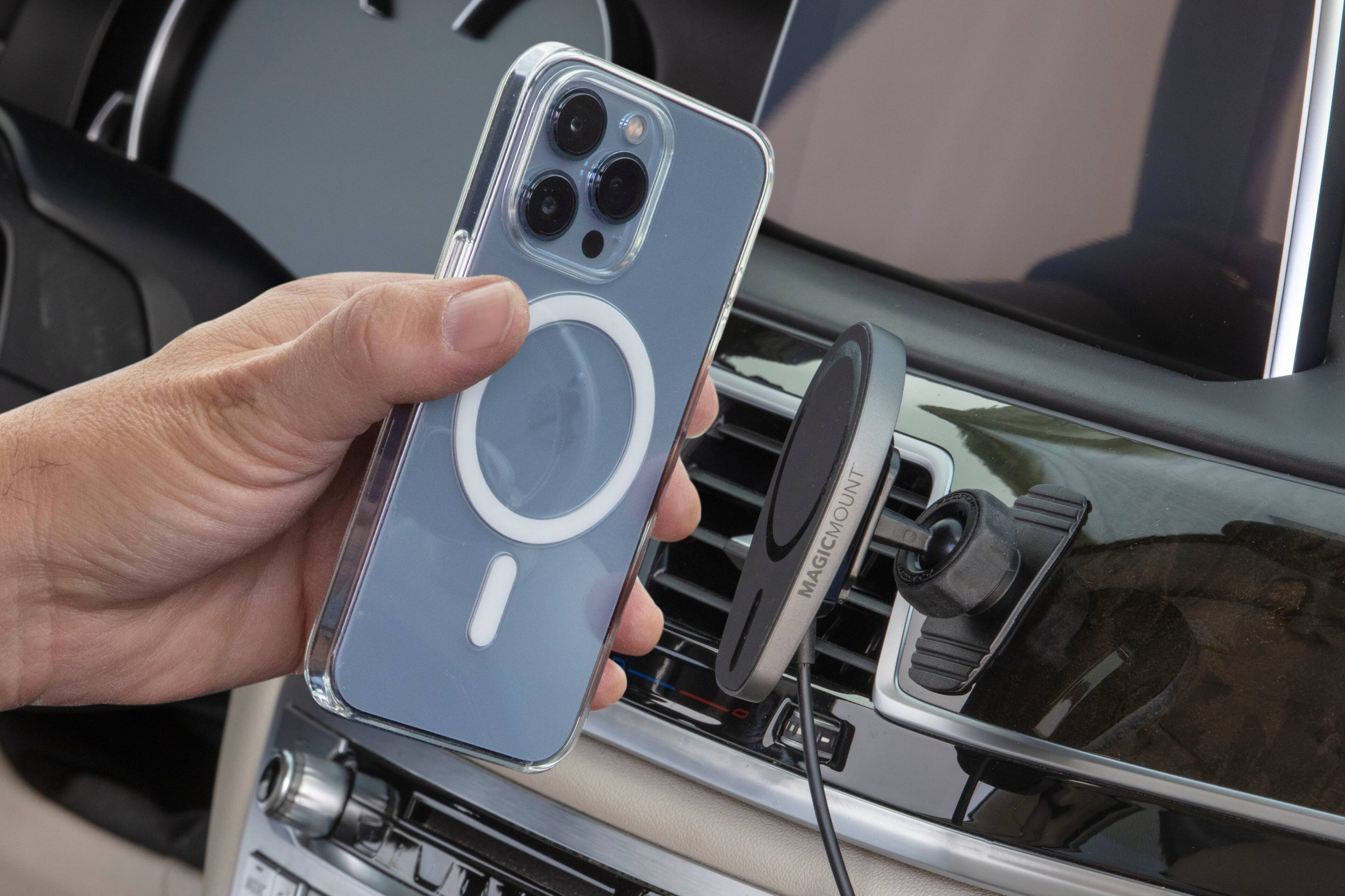 Alt View 11. Scosche - Pro Magsafe Qi2 with MPP Dash Mount for Most Cell Phones - Black.