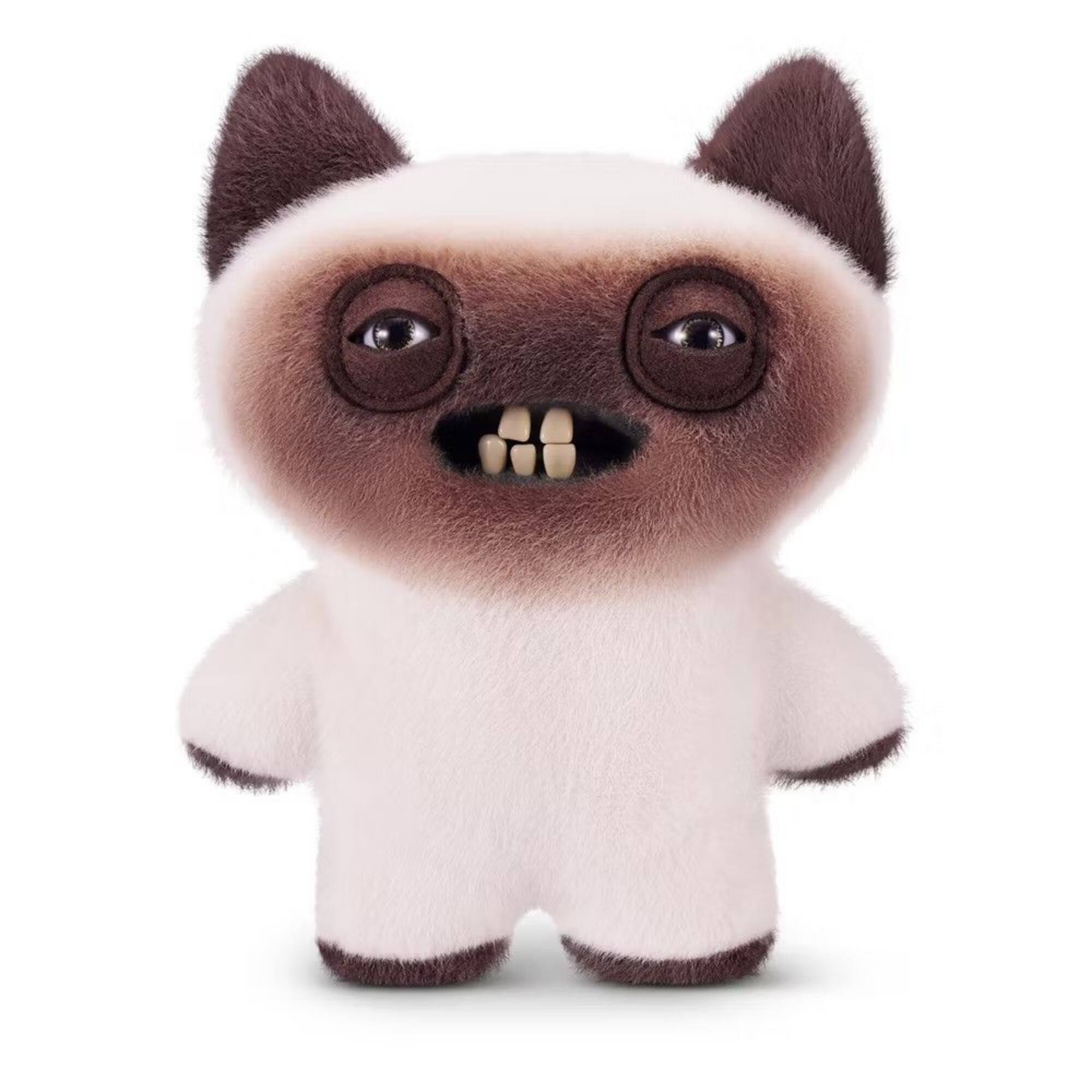 Alt View 1. Fuggler - Zuru Fuggler Alley Cats Yawper Brown 9 Inch Plush Toy - Brown.