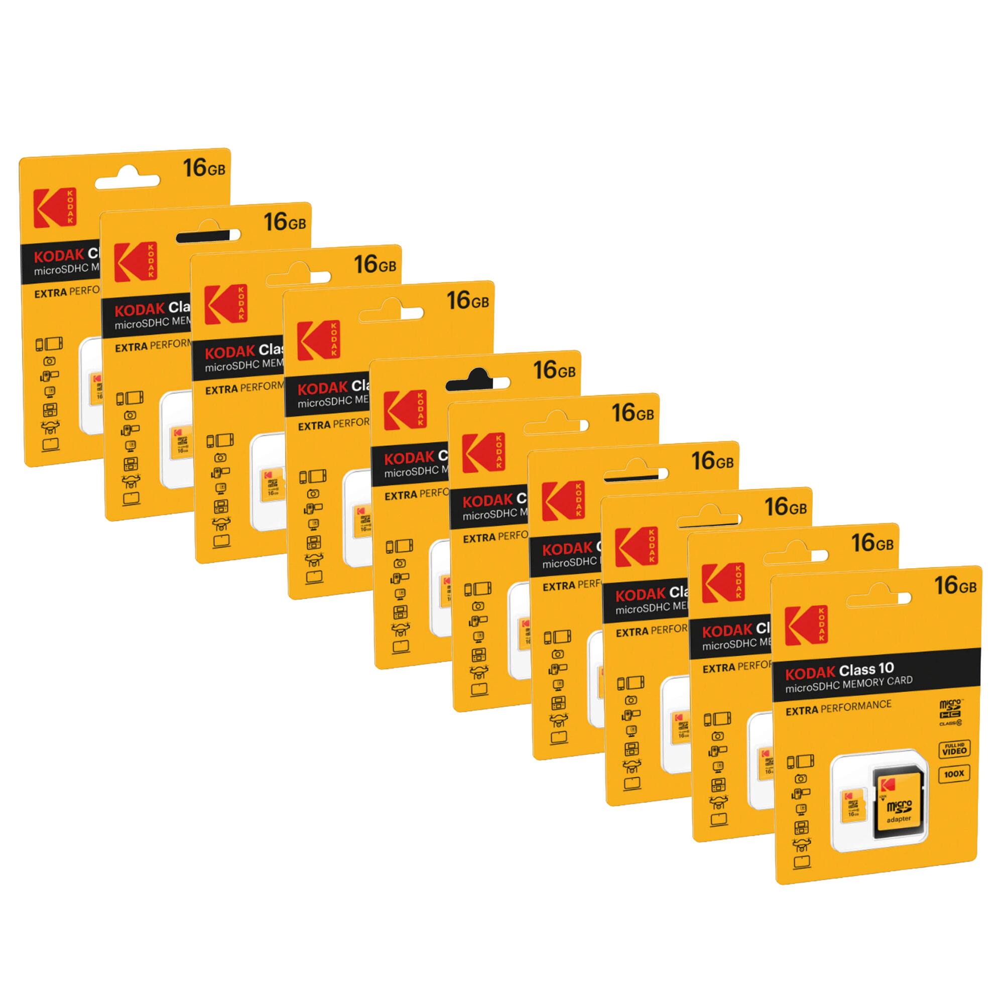 16GB KODAK microSDHC M EXTRA PERFORM KODAK Class 10 microSDHC MEMORY CARD