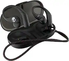 Front. Skullcandy - Push 540 Open-Ear True Wireless Bluetooth Open Earbuds - Black.