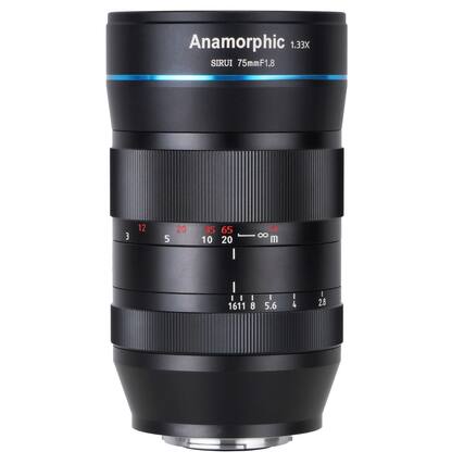 Anamorphic 1.33X
SIRUI 75mmF1.8
3 5 10 20
12 20 35 65
ft 8 m
1 1.6 1.1 8
5.6 4 2.8