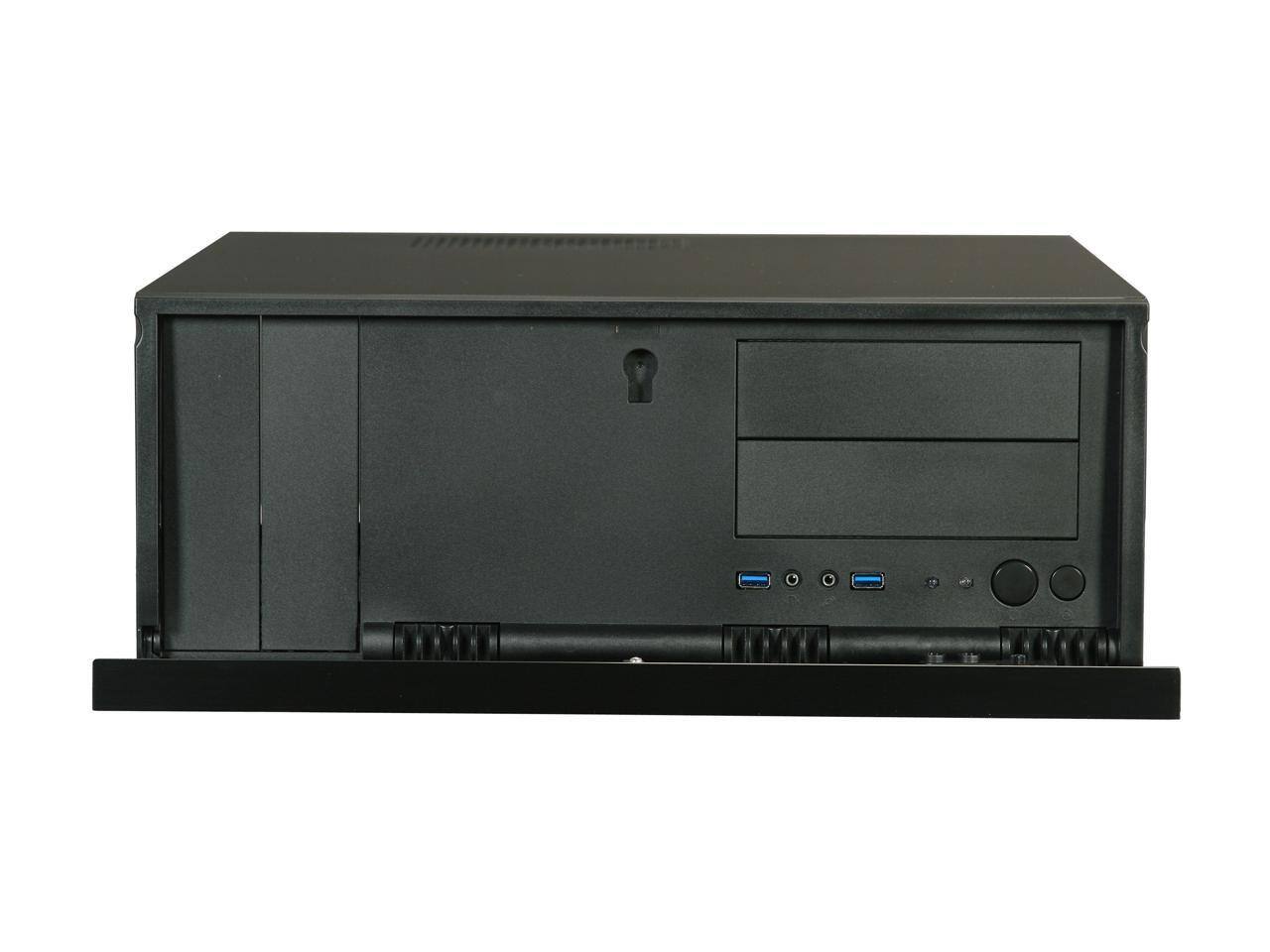Alt View 1. SilverStone - SILVERSTONE Black Aluminum / Steel Grandia Series SST-GD07B ATX Media Center / HTPC Case - Black.